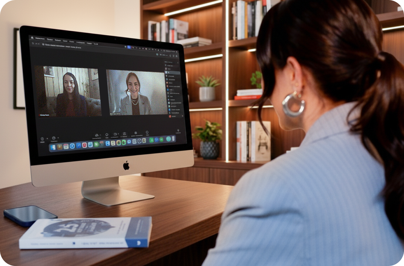 Sesión de trabajo virtual